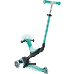 GLOBBER Patinete Go Up Deluxe Lights 3 en 1 Menta
