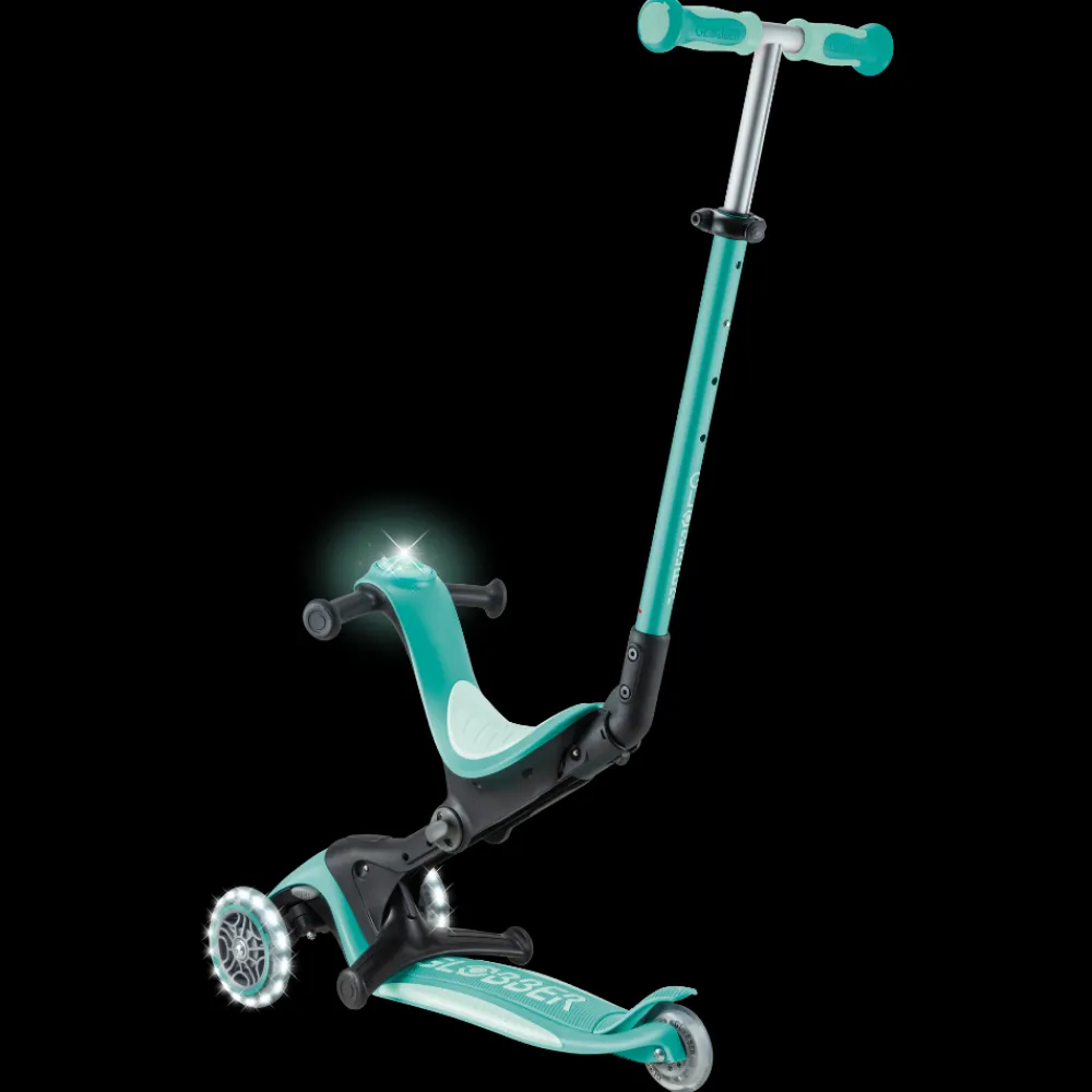GLOBBER Patinete Go Up Deluxe Lights 3 en 1 Menta