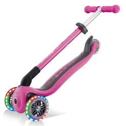 GLOBBER Patinete PRIMO FOLDABLE Lights Deep Rosa