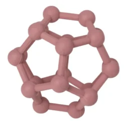 EUREKAKIDS Pelota de silicona de color rosa
