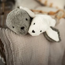 SENGER Peluche y almohada calentable – Foca Grande Gris