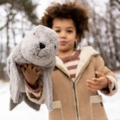 SENGER Peluche y almohada calentable – Foca Grande Gris