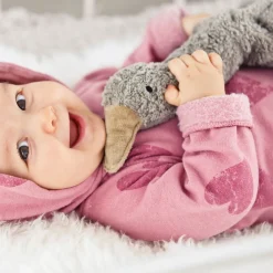 SENGER Peluche y almohada calentable – Ganso Pequeño Gris