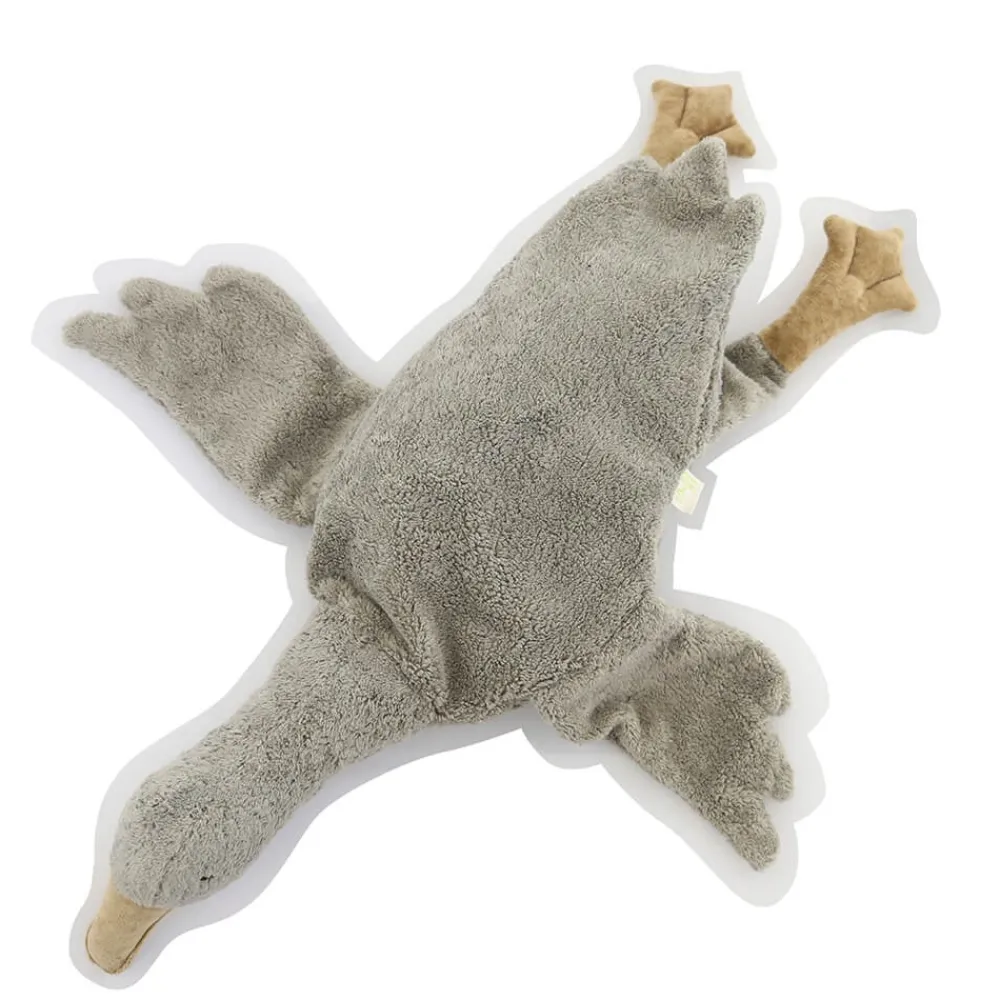 SENGER Peluche y almohada calentable – Ganso Pequeño Gris