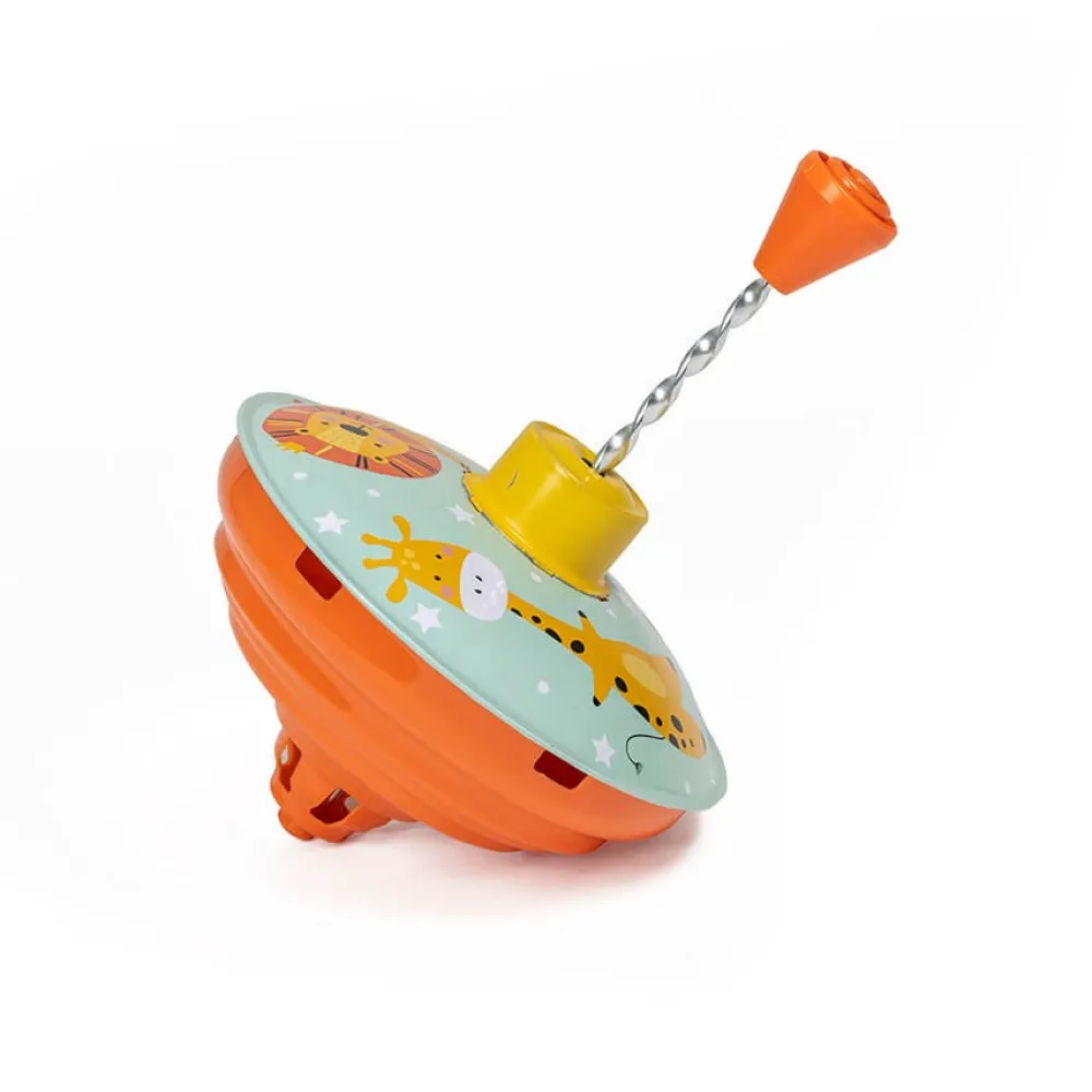 EUREKAKIDS Peonza metálica Wild con varilla de activación