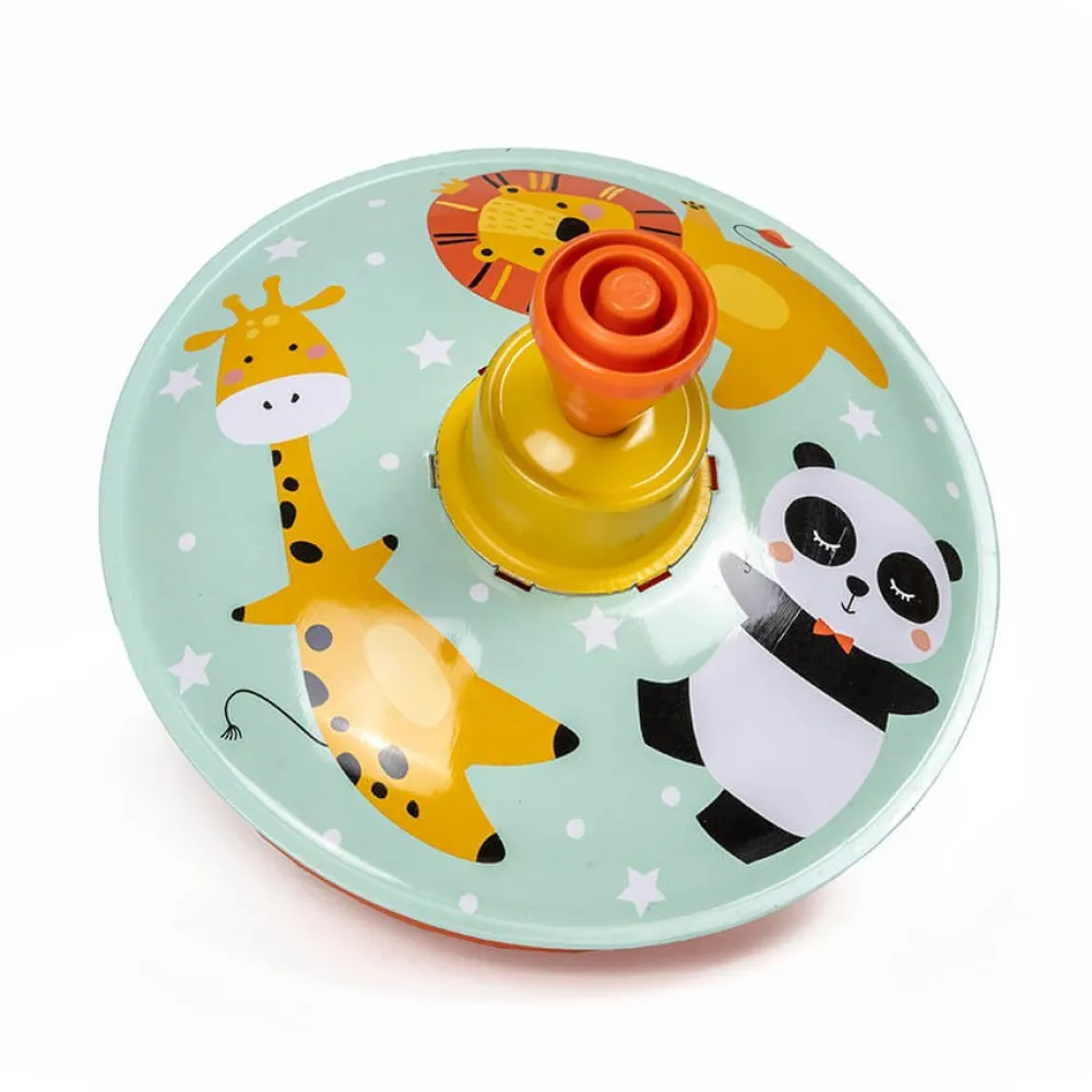 EUREKAKIDS Peonza metálica Wild con varilla de activación