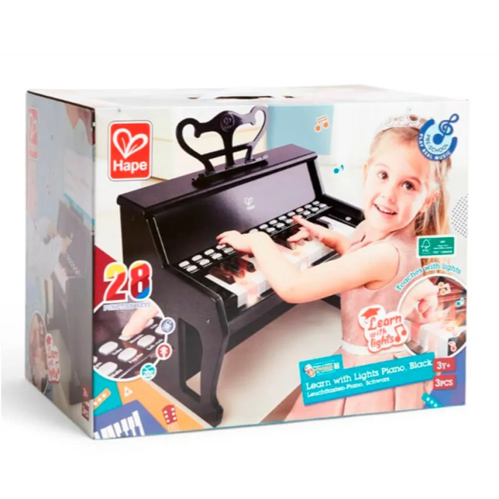 HAPE Piano con luces de 25 teclas para aprender a tocar