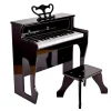 HAPE Piano vertical con sonido dinámico color negro
