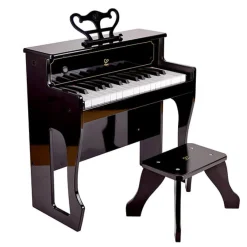 HAPE Piano vertical con sonido dinámico color negro