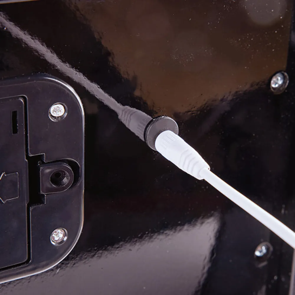 HAPE Piano vertical con sonido dinámico color negro