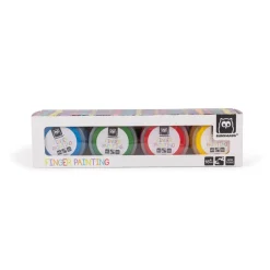 EUREKAKIDS Pintura de dedos de 4 colores - azul, amarillo, verde y rojo