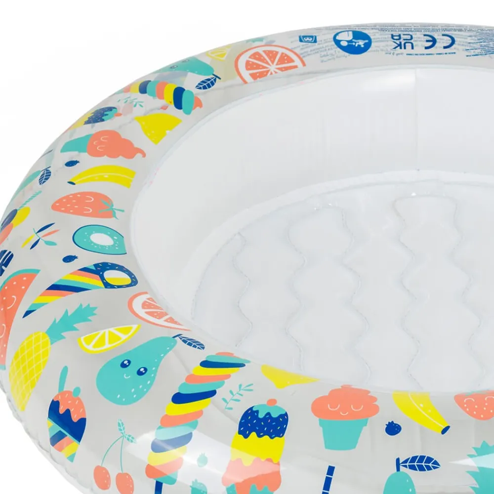 EUREKAKIDS Piscina hinchable para bebés con parasol – Hello Summer
