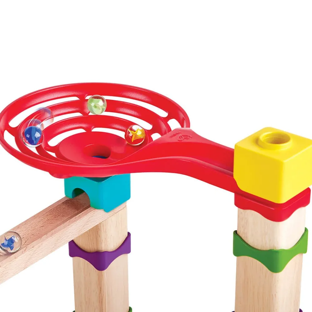 HAPE Pista de canicas de madera para hacer carreras – 81 piezas