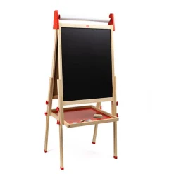 EUREKAKIDS Pizarra con caballete de madera todo en 1
