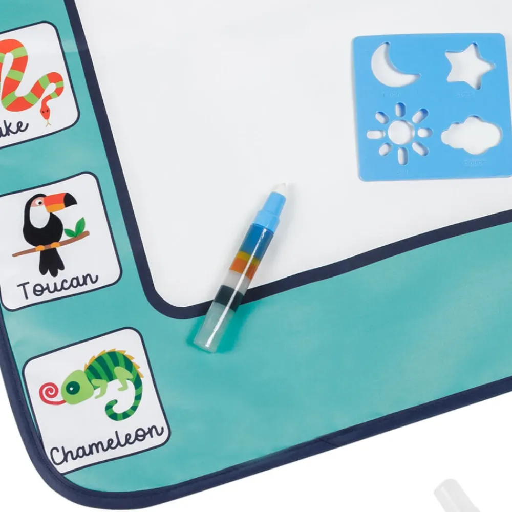 EUREKAKIDS Pizarra de agua multicolor
