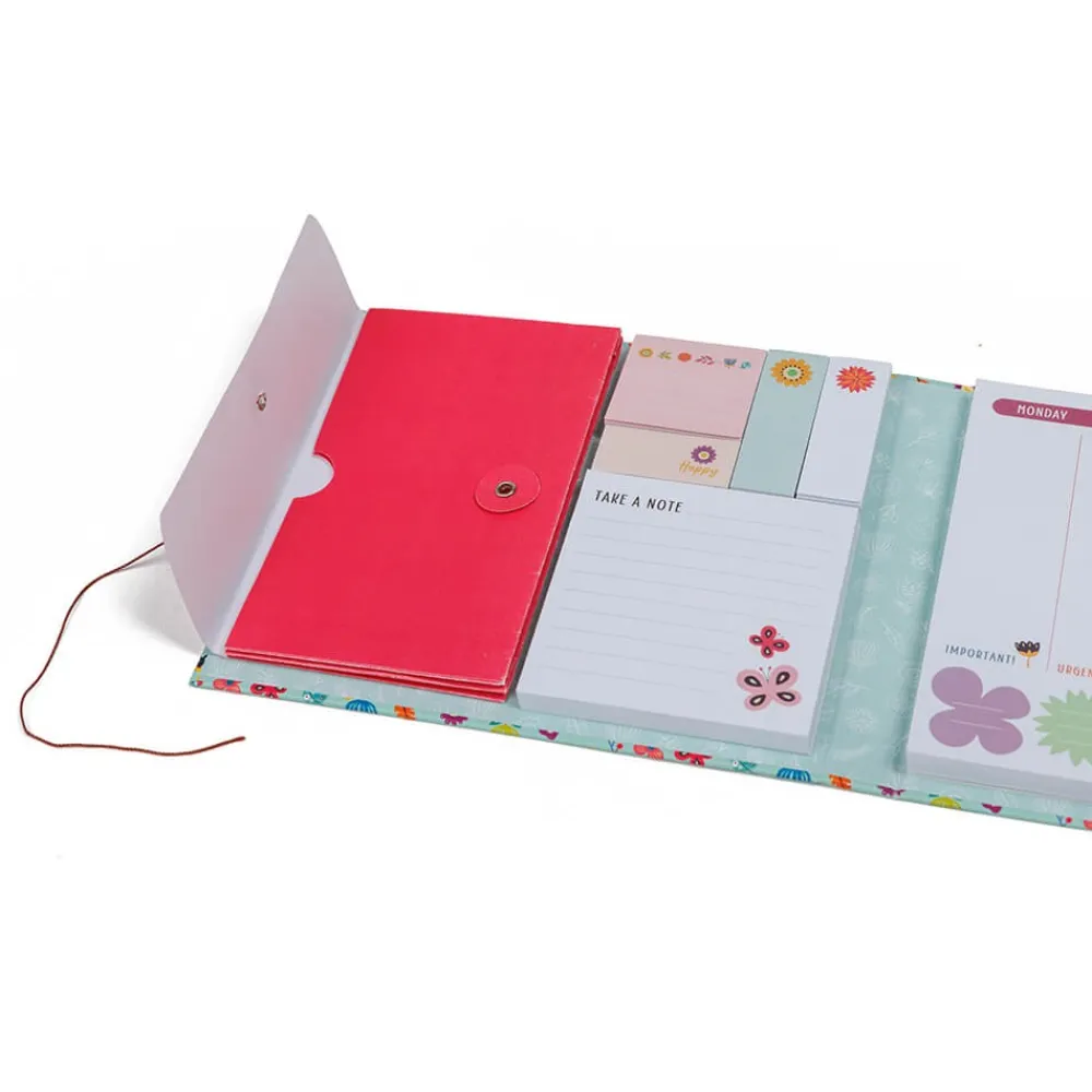 EUREKAKIDS Planificador semanal con bloc de notas y notas autoadhesivas