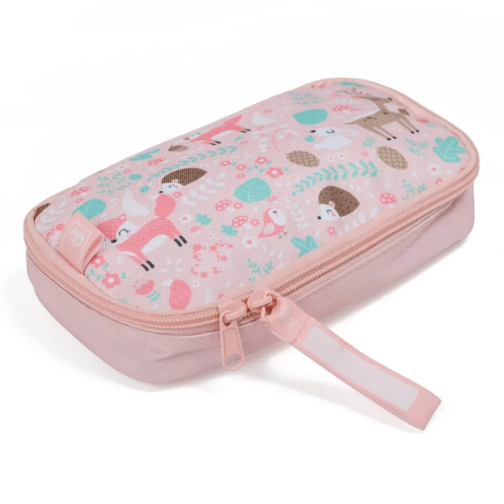 EUREKAKIDS Portabocadillos infantil con diseño de animales del bosque