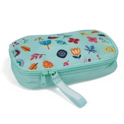 EUREKAKIDS Portabocadillos infantil con diseño de flores