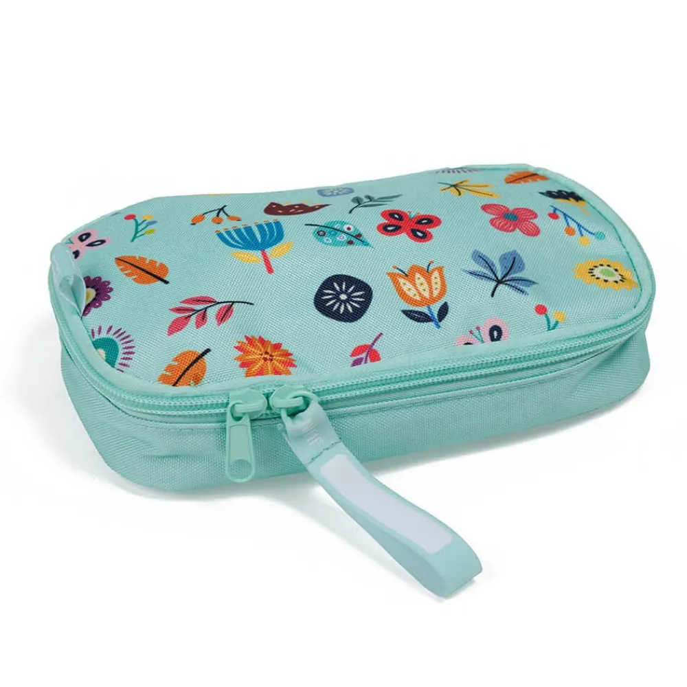 EUREKAKIDS Portabocadillos infantil con diseño de flores