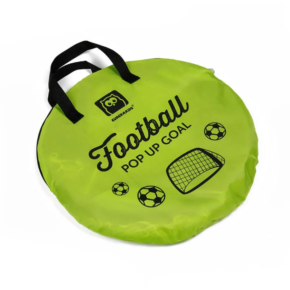 EUREKAKIDS Portería de futbol portátil con sistema pop-up