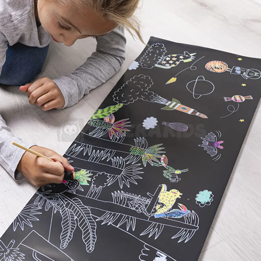EUREKAKIDS Póster Scratch Art 200cm