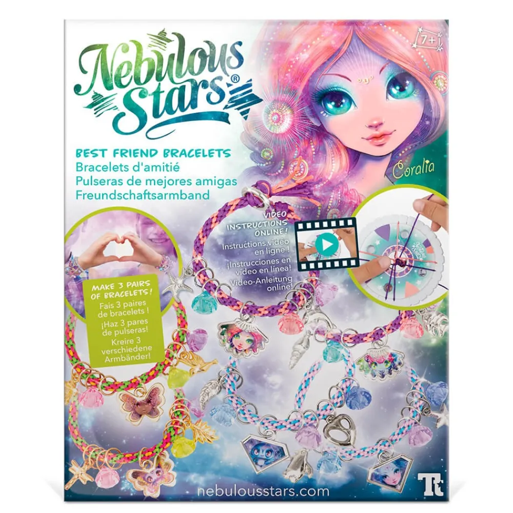 Nebulous Stars Pulseras de cuentas de la amistad