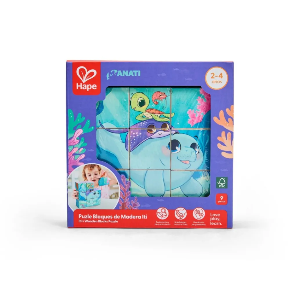 HAPE Puzle 9 bloques Iti Colección Manatí