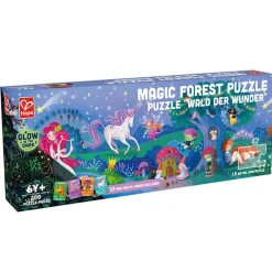 HAPE Puzle bosque mágico de 200 piezas que brilla en la oscuridad