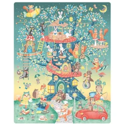 EUREKAKIDS Puzle de observación Tree House Friends – 54 piezas