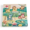 EUREKAKIDS Puzle encajable musical de madera – Savannah Friends