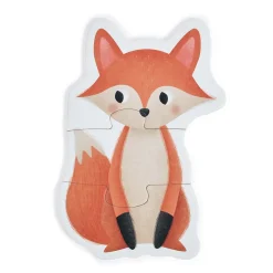 EUREKAKIDS Puzle evolutivo 4 en 1 de 18 piezas - Animales del bosque