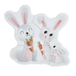 EUREKAKIDS Puzle evolutivo 4 en 1 de 18 piezas - Animales del bosque