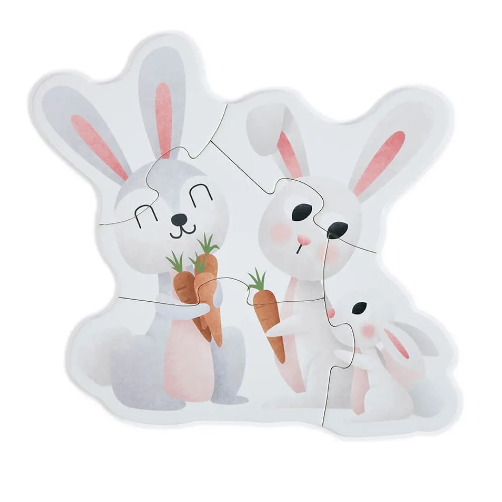 EUREKAKIDS Puzle evolutivo 4 en 1 de 18 piezas - Animales del bosque