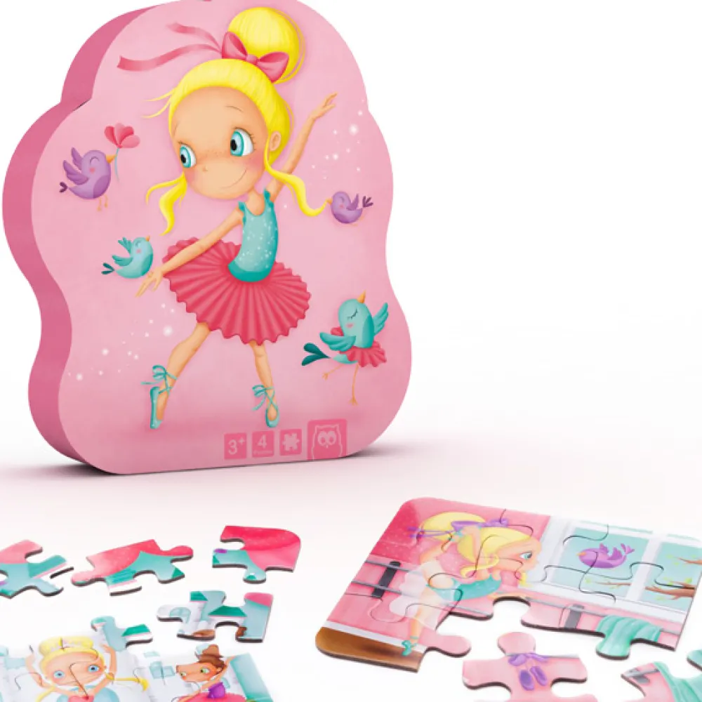 EUREKAKIDS Puzle evolutivo Bailarina 4 en 1