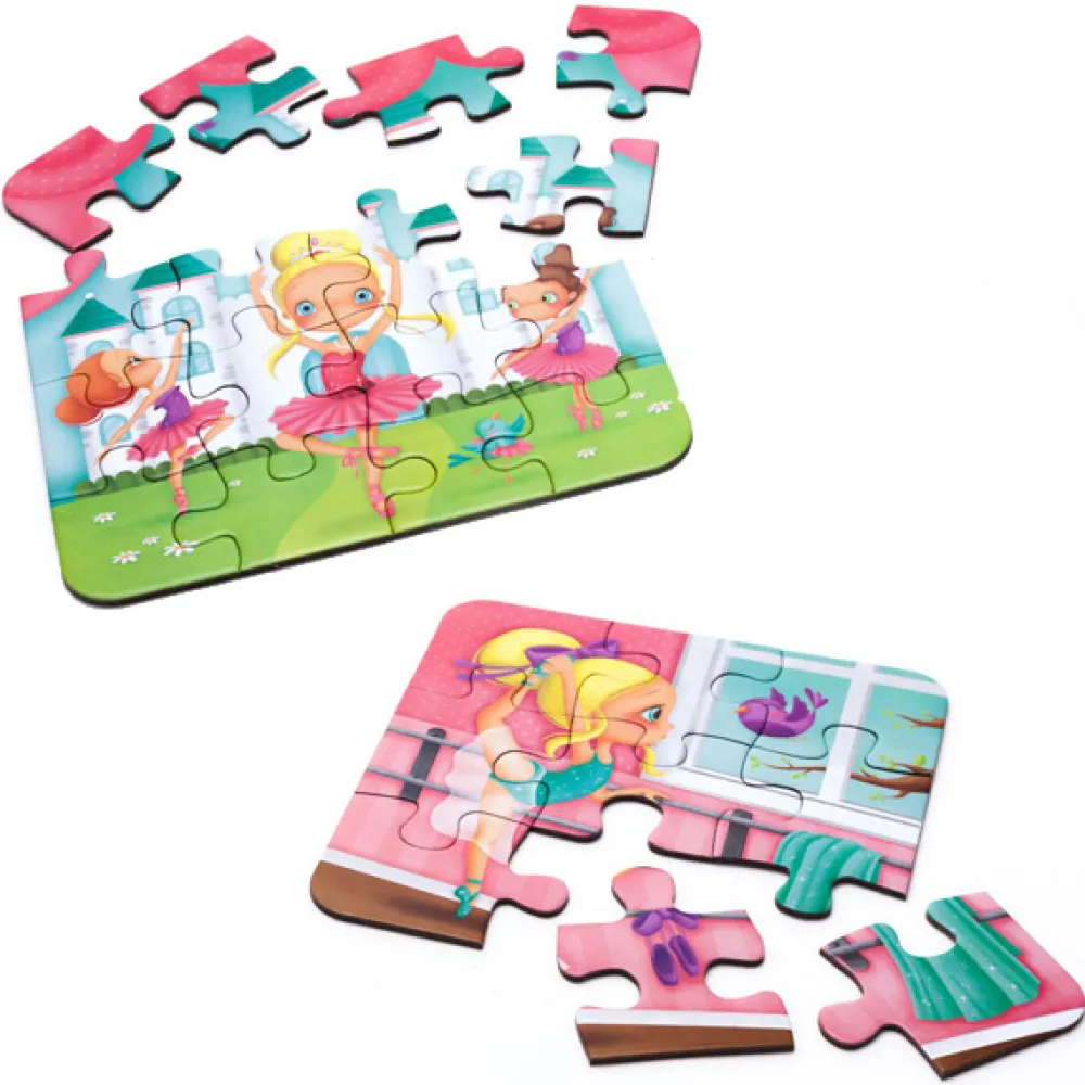 EUREKAKIDS Puzle evolutivo Bailarina 4 en 1