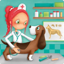 EUREKAKIDS Puzle evolutivo Veterinaria 4 en 1