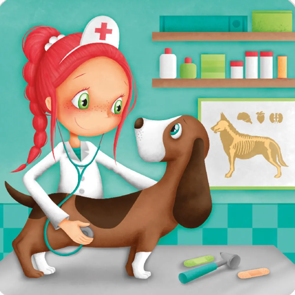 EUREKAKIDS Puzle evolutivo Veterinaria 4 en 1