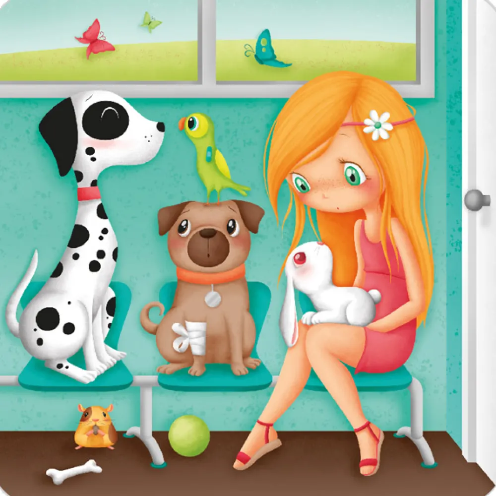 EUREKAKIDS Puzle evolutivo Veterinaria 4 en 1