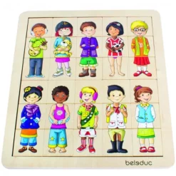 BELEDUC Puzle niños del mundo "Match & Mix"