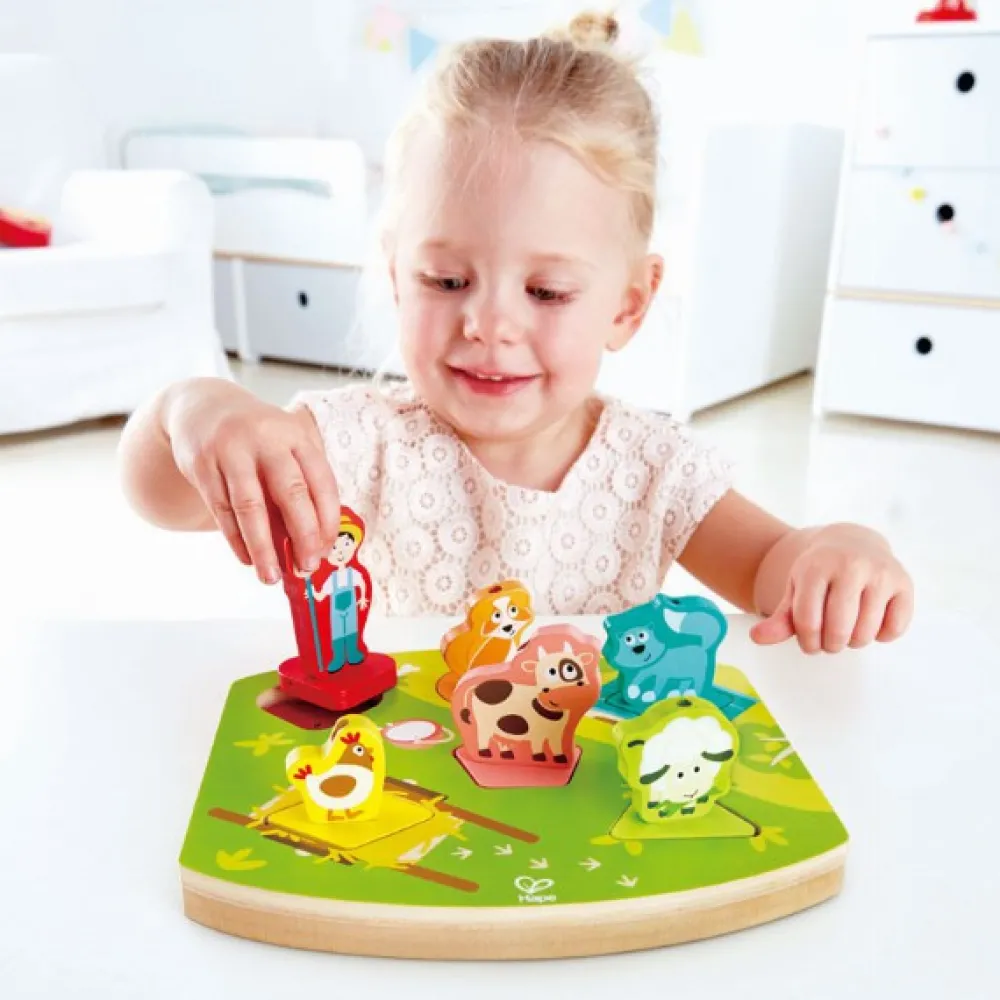 HAPE Puzzle encajable sonidos granja