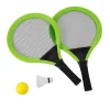 EUREKAKIDS Raquetas de bádminton de tela con dos pelotas