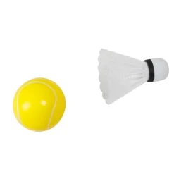 EUREKAKIDS Raquetas de bádminton de tela con dos pelotas