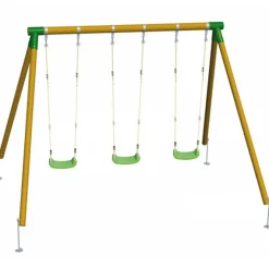 MASGAMES Área de juego triple con 3 asientos de plástico