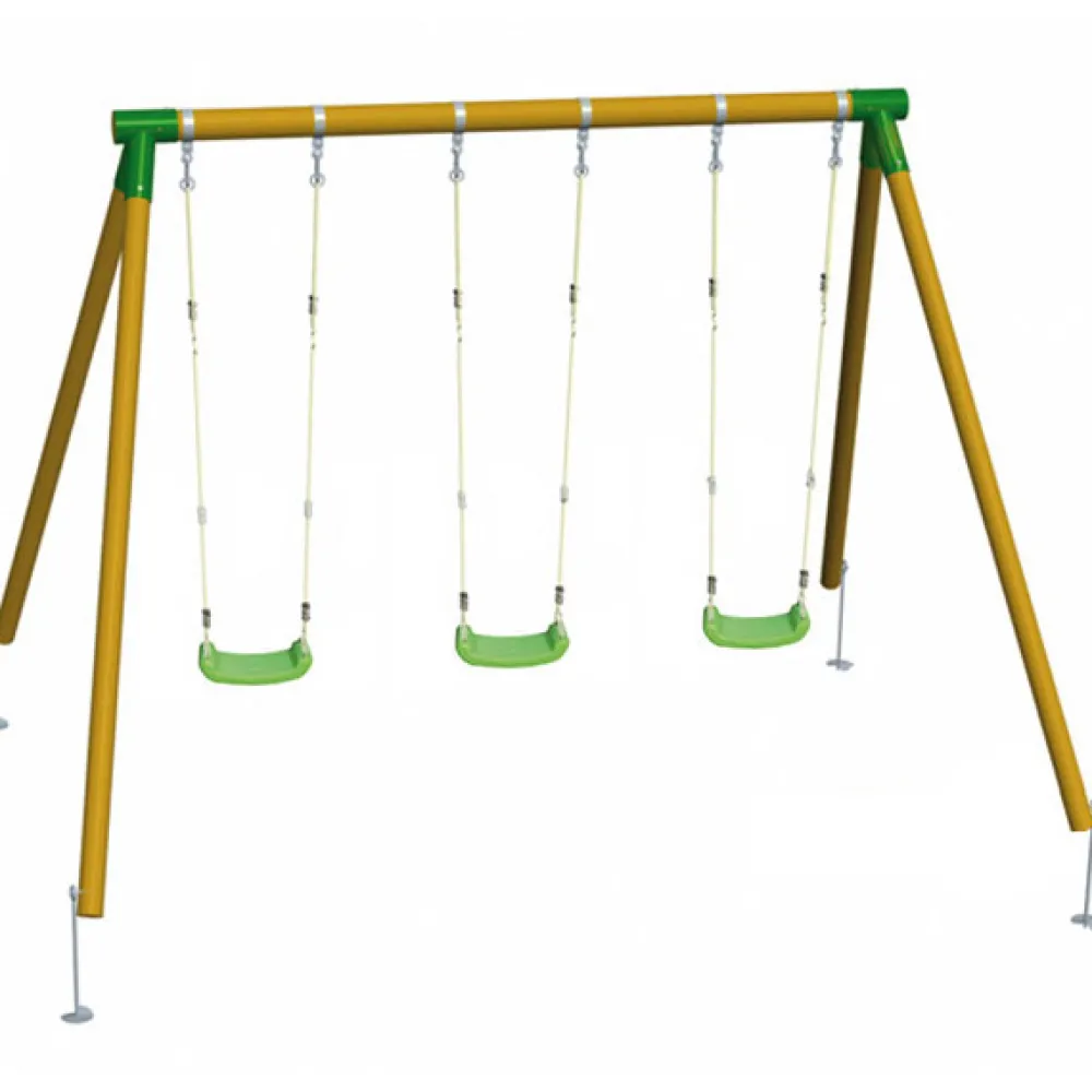 MASGAMES Área de juego triple con 3 asientos de plástico