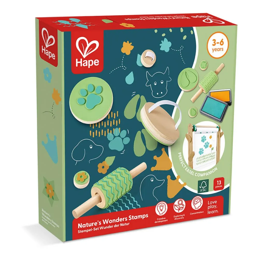 HAPE Sellos y rodillos creativos para pintar - Nature's Wonders