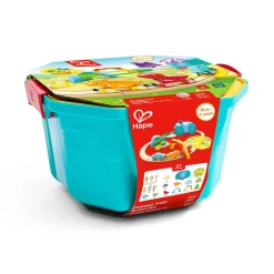HAPE Set de Juego Tren de Dinosaurios con Cubo