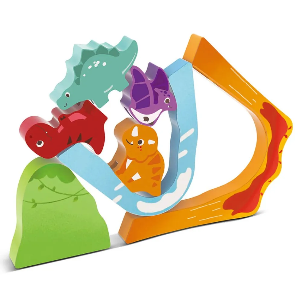 HAPE Set de Juego Tren de Dinosaurios con Cubo