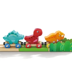 HAPE Set de Juego Tren de Dinosaurios con Cubo