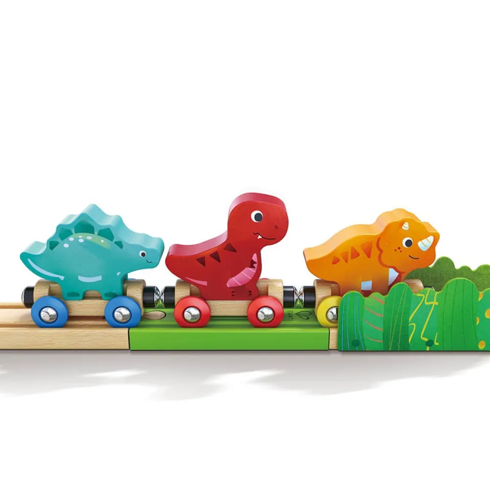 HAPE Set de Juego Tren de Dinosaurios con Cubo