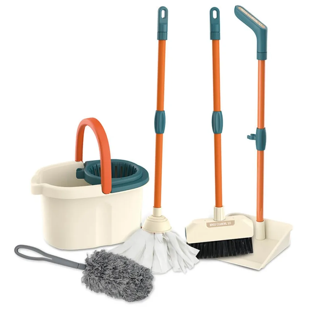 EUREKAKIDS Set de limpieza extensible con 5 piezas